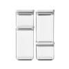 Boîte de conservation pour aliments TASTY PLUS, set de 4 pc, gris clair, plastique, Brabantia