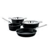 Batterie de cuisine POTS & PANS, 6 pièces, acier inoxydable, Alessi