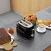 Grille-pain TSF01BLEU, 2 tranches, noir, Smeg