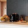 Grille-pain TSF01BLEU, 2 tranches, noir, Smeg
