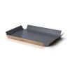 Plateau de service 41 x 29 cm, antidérapant, gris, Continenta
