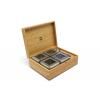 Boîte de rangement pour thé en vrac, 4 boîtes, avec cuillère mesure à thé, bambou, Bredemeijer