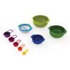 Bol de cuisine MULTI-COLOUR NEST™ 9 PLUS , set de 9 pc, empilables, avec doseur, coloré, Joseph Jose
