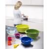 Bol de cuisine MULTI-COLOUR NEST™ 9 PLUS , set de 9 pc, empilables, avec doseur, coloré, Joseph Jose