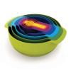 Bol de cuisine MULTI-COLOUR NEST™ 9 PLUS , set de 9 pc, empilables, avec doseur, coloré, Joseph Jose
