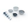 Ensemble de bol de cuisine NEST 40112, 9 pièces, avec passoire et tasses à mesurer, bleu, Joseph Joseph