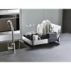 Egouttoir à vaisselle EXTEND, extensible, en acier inoxydable, Joseph Joseph