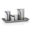 Plateau de service BASIC 15 x 25 cm, acier inoxydable, Blomus