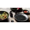 Bol de service BLACK PEARL 28 cm, 1,5 l, noir, céramique, MIJ