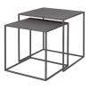Bout de canapé FERA, set de 2 pc, gris, Blomus