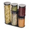 Bocaux de cuisine en set 100 COLLECTION, 5 pièces + support, Joseph Joseph