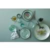 Assiette 27 cm, noir/vert, Bitz