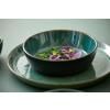 Assiette 27 cm, noir/vert, Bitz