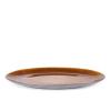 Plat de service 45 x 34 cm, noir/ambre, Bitz