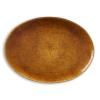 Plat de service 45 x 34 cm, noir/ambre, Bitz