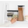 Boîte de conservation pour aliments TASTY PLUS, set de 4 pc, gris foncé, plastique, Brabantia