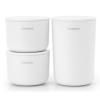 Bocaux de cuisine, set de 3 pc, blanc, Brabantia