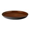 Assiette 27 cm, noir/ambre, Bitz