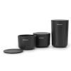 Bocal de rangement, set de 3 pc, gris, Brabantia