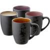 Tasse à thé, set de 4 pc, noir, Bitz