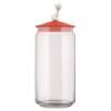 Bocal de nourriture pour chat MIOJAR 1,5 l, rouge, verre, Alessi