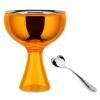Coupes à glace BIG LOVE, avec cuillère, orange, Alessi
