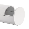 Distributeur de cotons démaquillants BIRILLO 24 cm, blanc, Alessi
