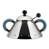 Sucrier 9097, avec une cuillère, argent / bleu, Alessi,
