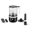Hachoir électrique 5KFCB519, sans fil, noir mat, KitchenAid