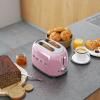 Grille-pain TSF01PKEU, 2 tranches, rose pastel, Smeg