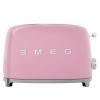 Grille-pain TSF01PKEU, 2 tranches, rose pastel, Smeg