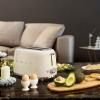 Grille-pain TSF01CREU, 2 tranches, crème, Smeg