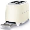 Grille-pain TSF01CREU, 2 tranches, crème, Smeg