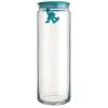Bocal de rangement GIANNI 2 l, couvercle bleu, verre, Alessi