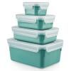 Bocal de rangement MASTER SEAL COLOUR EDITION N1031010 , set de 4 pc, vert, plastique, Tefal