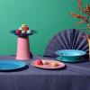 Assiette à dessert RHOMBE 23 cm, bleu foncé, Lyngby