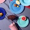 Assiette à dessert RHOMBE 23 cm, bleu foncé, Lyngby