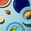 Assiette à dessert RHOMBE 23 cm, bleu foncé, Lyngby