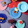 Assiette à dessert RHOMBE 23 cm, bleu foncé, Lyngby