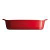 Plat de cuisson four 29 x 19 cm, rouge bordeaux, Emile Henry