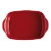 Plat de cuisson four 29 x 19 cm, rouge bordeaux, Emile Henry
