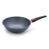 Wok DIAMOND LITE 30 cm, poignée amovible, titane, WOLL
