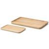 Plateau de service 22 x 13 x 1,2 cm, bois d'hévéa, Continenta