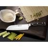 Couteau Santoku IKON 17 cm, avec rainures ovales, Wüsthof