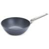 Wok DIAMOND LITE PRO 32 cm, pour induction, poignée en acier inoxydable, titane, WOLL
