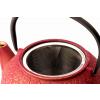 Théière et tasses à thé en set SHANGHAI, 3 pièces, 600 ml, rouge, Bredemeijer