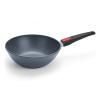 Wok DIAMOND LITE 26 CM, poignée amovible, titane, WOLL