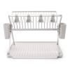 Egouttoir à vaisselle, pliable, gris clair, Brabantia