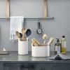 Récipients de stockage TOOL BOX 15 cm, avec manche en bois, blanc, Eva Solo
