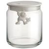 Bocal de rangement GIANNI 750 ml, couvercle blanc, verre, Alessi